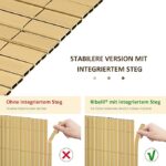 PVC преграда за поверителност Ribelli® (120 x 400 см, бамбук - Image 5
