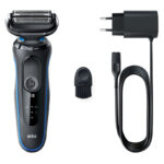 Самобръсначка BRAUN 51-B1000S BLU ВОДОУСТОЙЧИВОСТ