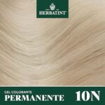 Herbatint 3Dose Permanent Colour Gel 300 ml – 10N Platinum Blonde, без амоняк, за чувствителна кожа, 100% покритие на бяла коса, с 8 органични натурални екстракта - Image 2