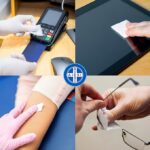 AIESI® HOSPIPADS 70% изопропилови дезинфектантни кърпички с размер 65x30 мм, опаковани индивидуално (опаковка от 200) - Image 3