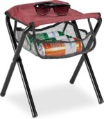 Къмпинг стол Relaxdays с чанта, издържа тегло до 120 кг