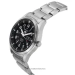 Мъжки часовник Seiko 5 Automatic с черен циферблат и неръждаема стомана SNZG13K1 - Image 4