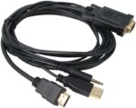 Кабел VCOM HDMI към VGA и 3.5 мм жак и USB - CG598A-1.8m - Image 5