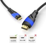 KabelDirekt Mini HDMI кабел с нечуплив дизайн - 5 м (HDMI към Mini-HDMI, - Image 3