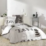 Плик за завивка 240x220 + 2 калъфки за възглавници, модел Дзен камъчета, памук с 42 нишки - Image 4