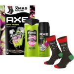 Душ гел за лице, тяло и коса Axe Epic Fresh 400 мл + дезодорант и спрей за тяло Axe Epic Fresh 48 часа 150 мл + мъжки чорапи Axe 1 бр. козметичен комплект - Image 2