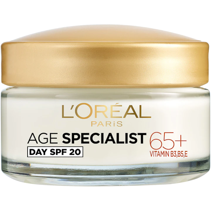 res_bee5fd25d5dc9c481911dcd80efee968 Дневен крем против бръчки L'Oreal Paris Age Specialist 65+, Мултивитамини, 50 мл - Image 1